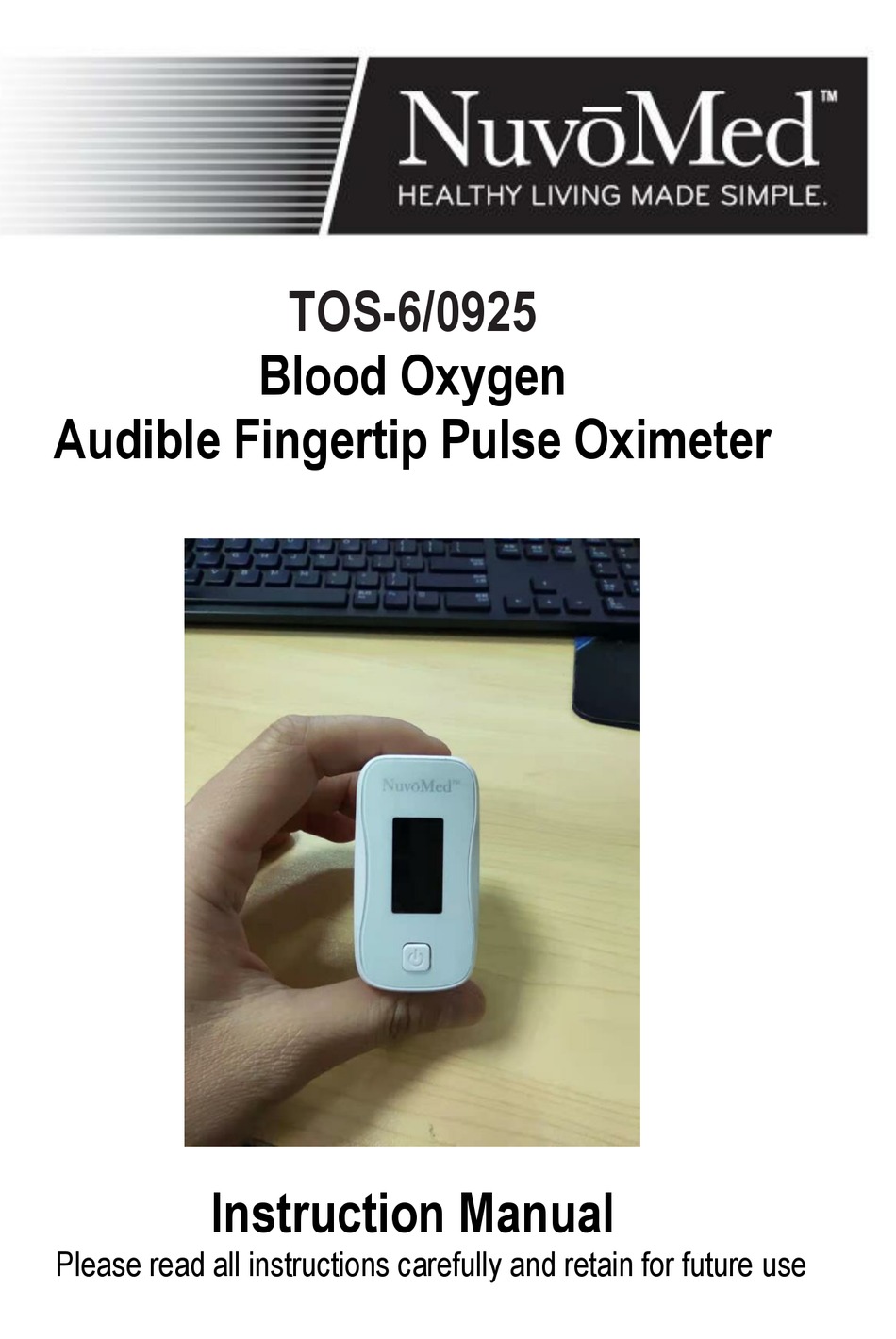 NUVOMED TOS6/0925 INSTRUCTION MANUAL Pdf Download ManualsLib