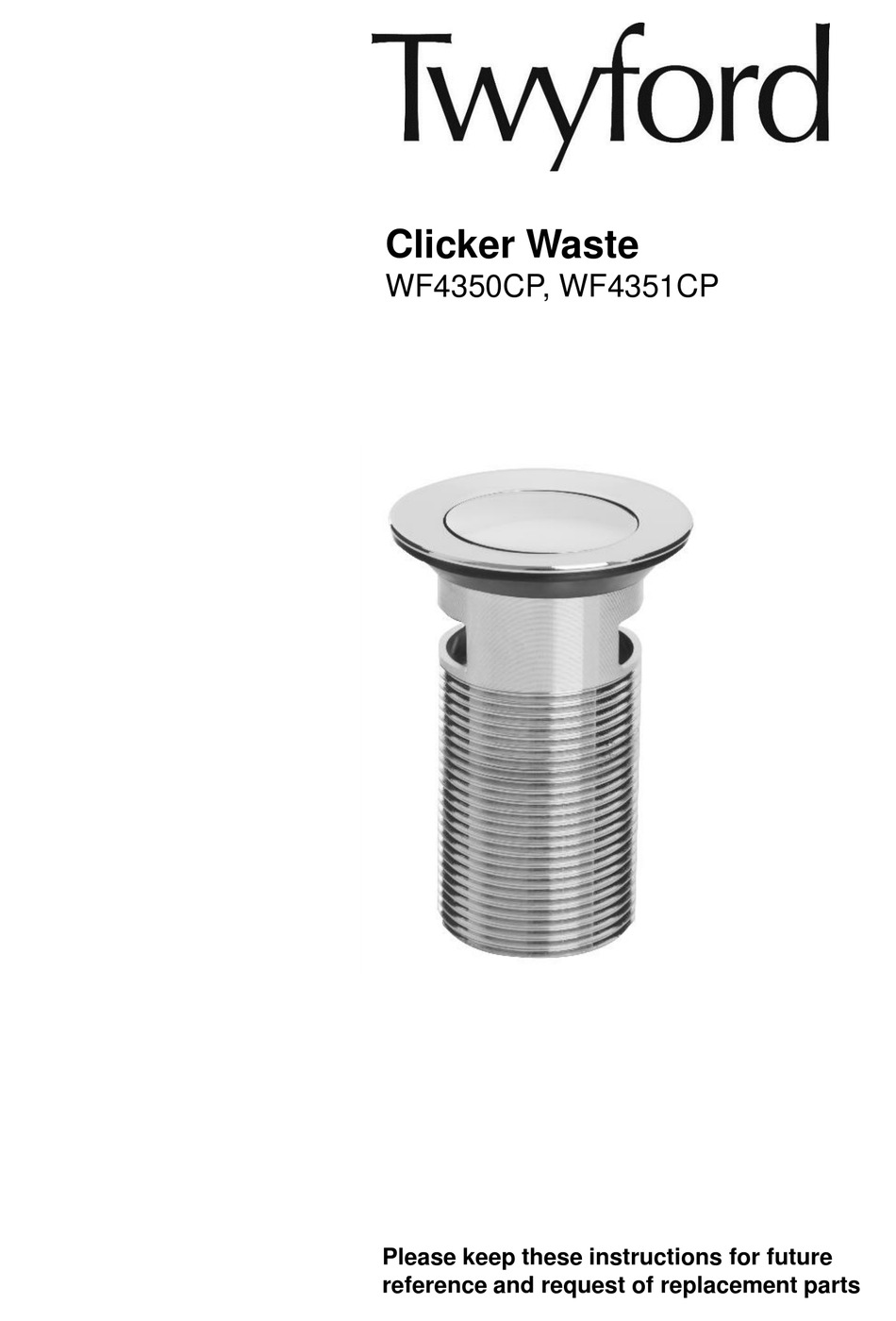 TWYFORD WF4350CP INSTRUCTIONS MANUAL Pdf Download ManualsLib