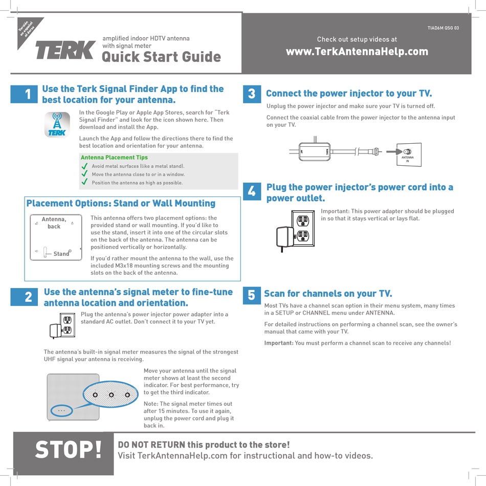 TERK TECHNOLOGIES TIAD6M QSG 03 QUICK START MANUAL Pdf Download