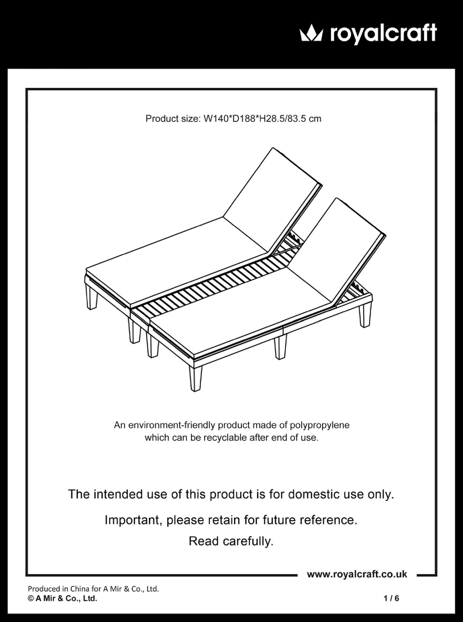 ROYALCRAFT FARO15 QUICK START MANUAL Pdf Download ManualsLib