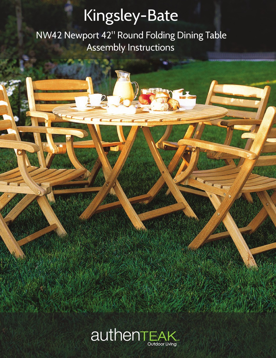 AUTHENTEAK KINGSLEYBATE NW42 ASSEMBLY INSTRUCTIONS Pdf Download