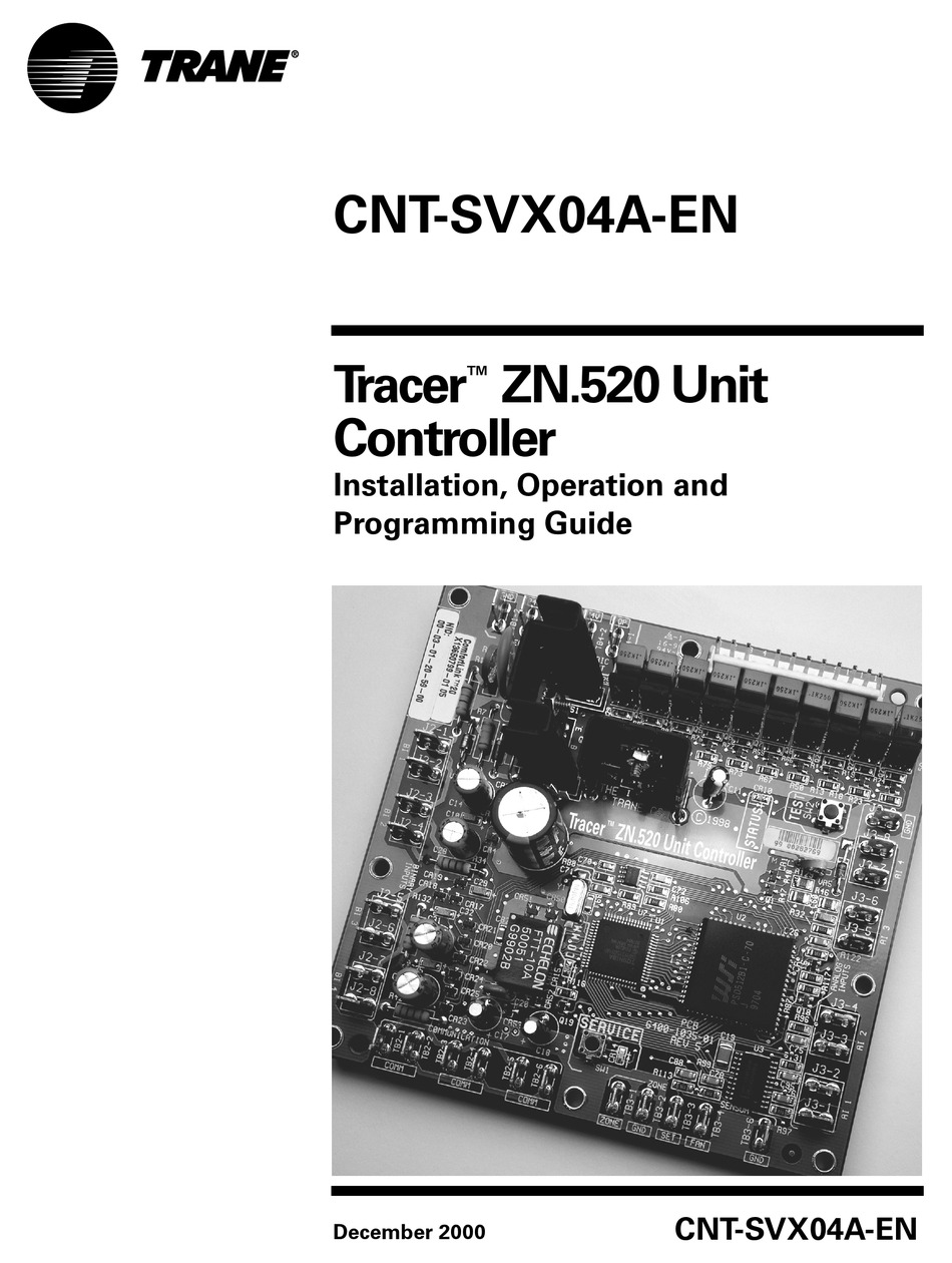 TRANE TRACER ZN.520 MANUAL Pdf Download | ManualsLib
