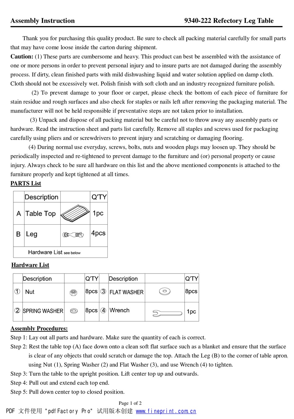 LEGACY CLASSIC FURNITURE 9340222 ASSEMBLY INSTRUCTION Pdf Download