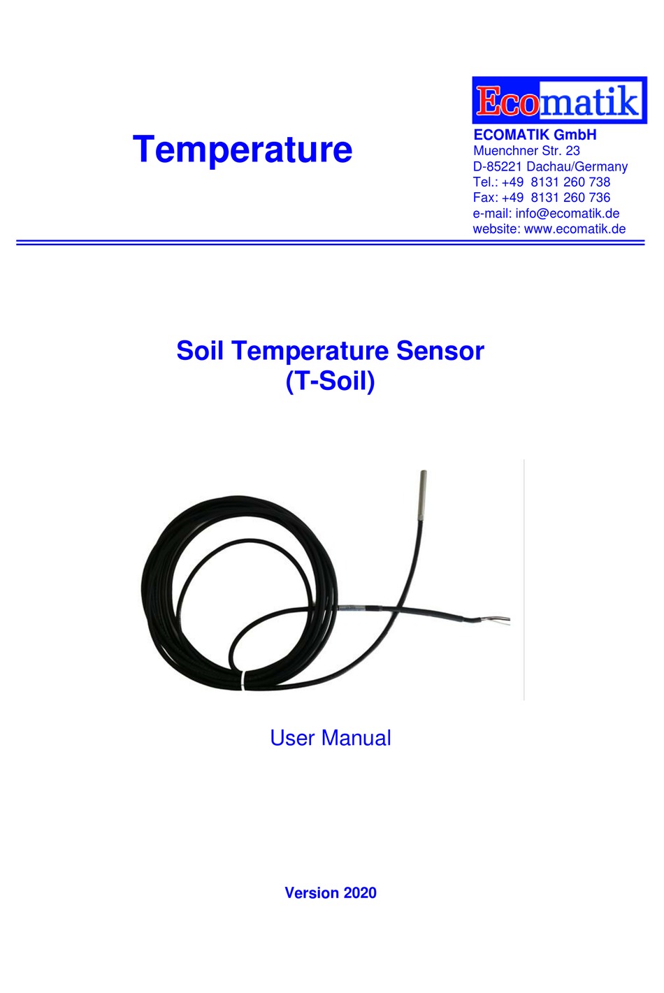 TSOIL USER MANUAL Pdf Download ManualsLib