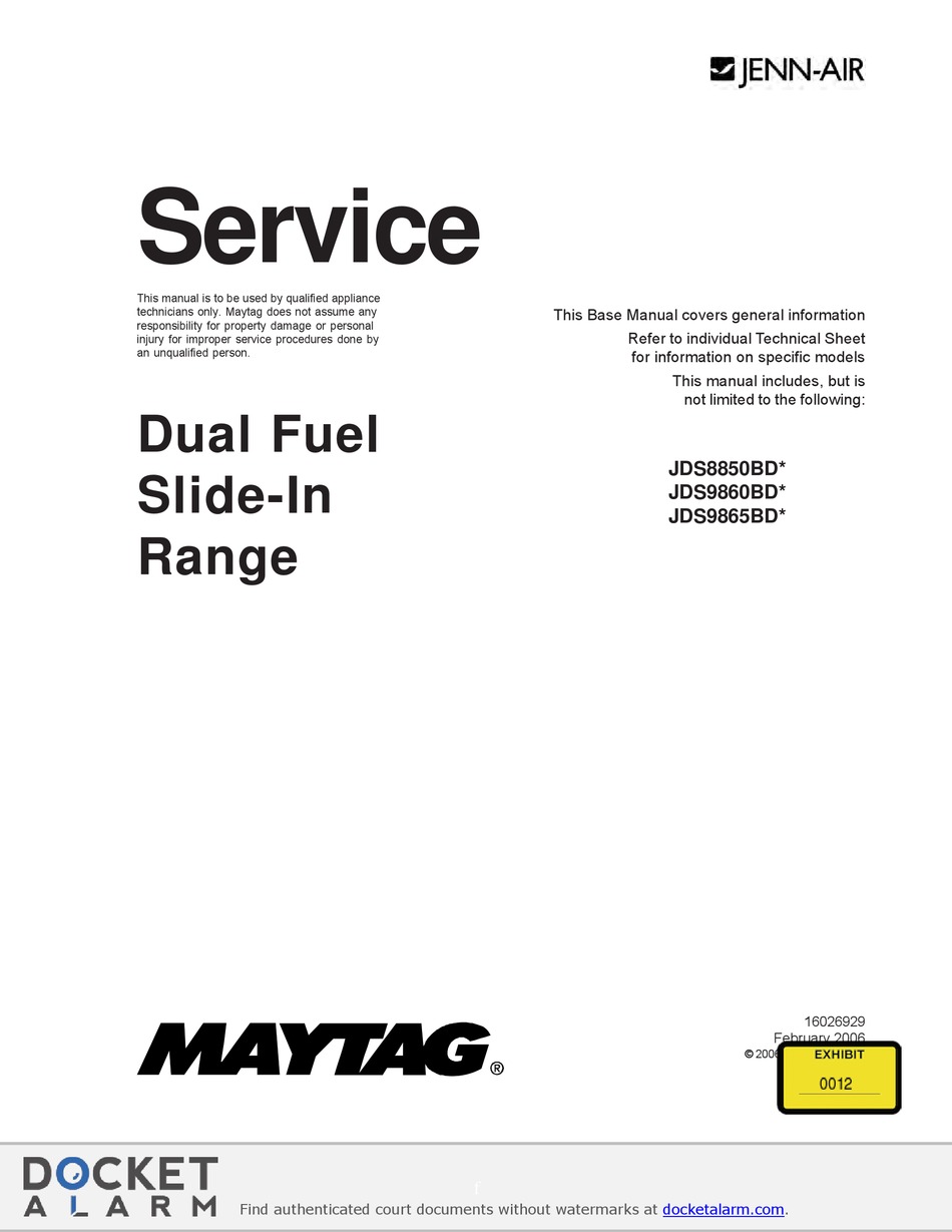 MAYTAG JENNAIR JDS8850BD QUICK START MANUAL Pdf Download ManualsLib