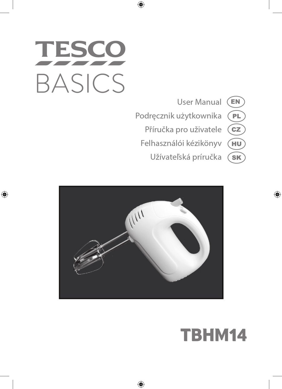 TESCO BASICS TBHM14 USER MANUAL Pdf Download ManualsLib