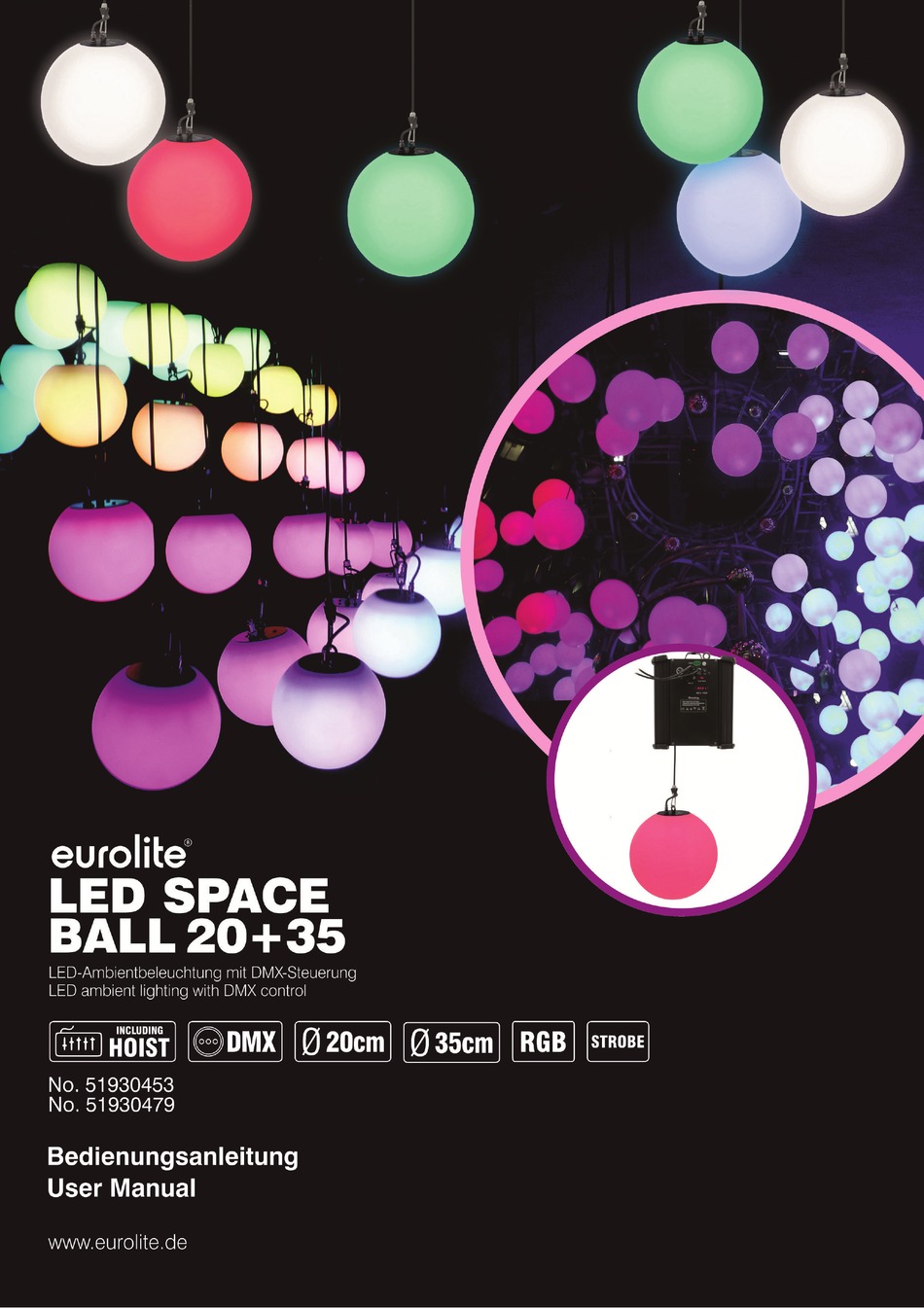EUROLITE LED SPACE BALL 20 USER MANUAL Pdf Download ManualsLib