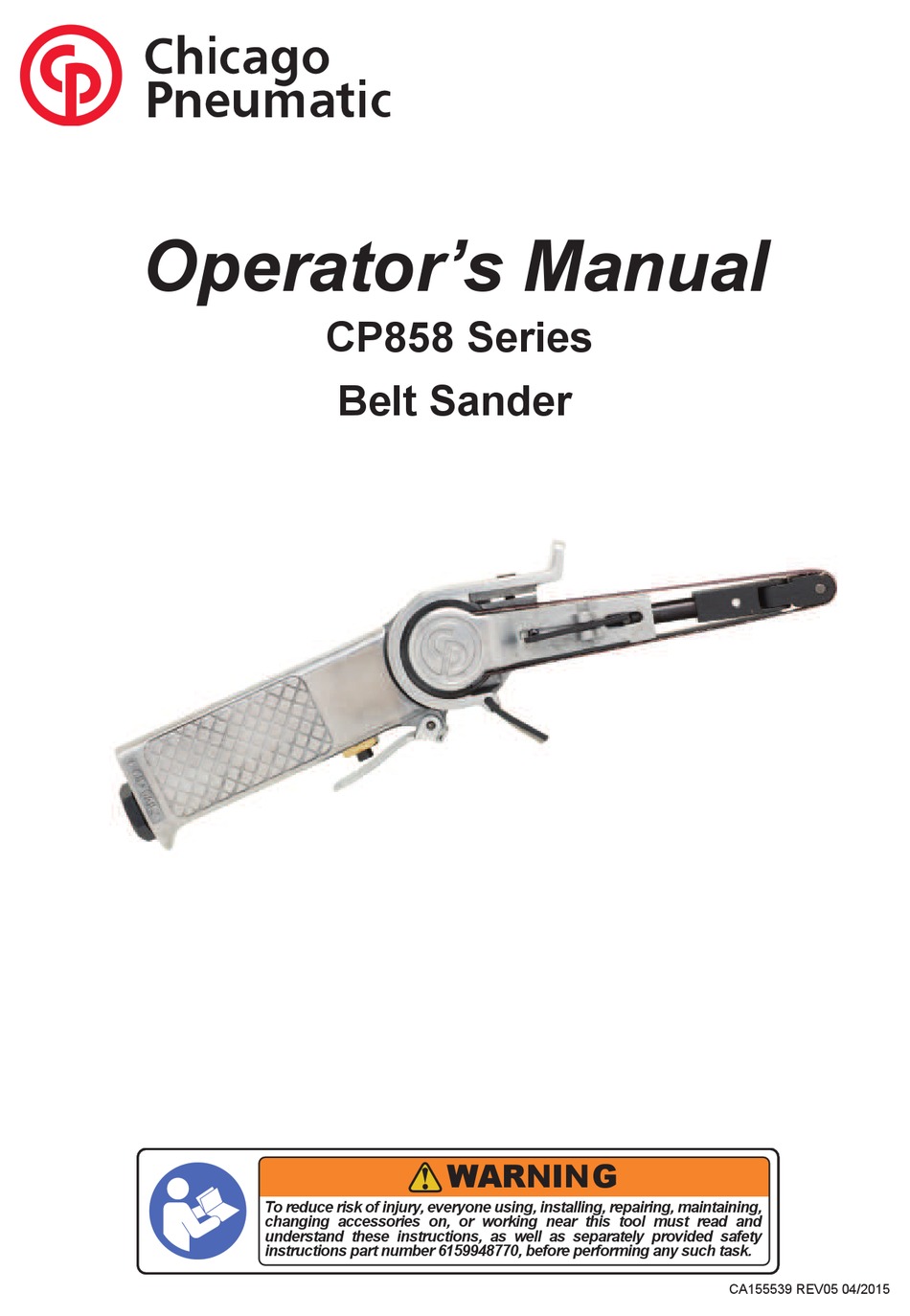 CHICAGO PNEUMATIC CP858 SERIES OPERATOR'S MANUAL Pdf Download ManualsLib