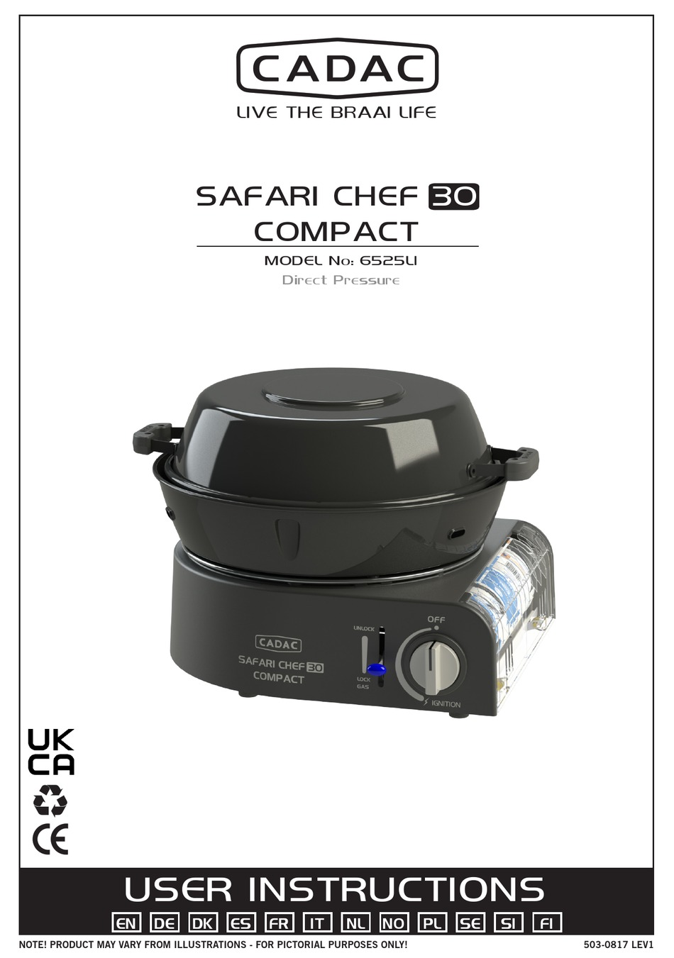 cadac safari chef 30 instructions