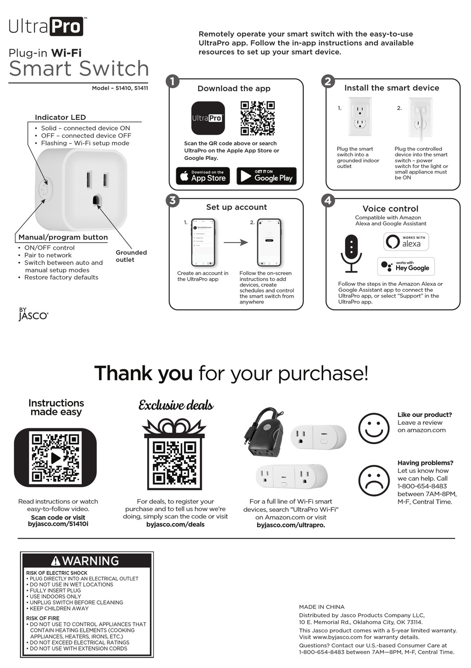 JASCO ULTRAPRO 51410 QUICK START MANUAL Pdf Download ManualsLib