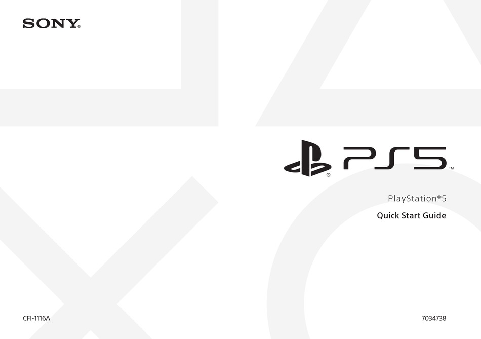 SONY PS5 QUICK START MANUAL Pdf Download ManualsLib