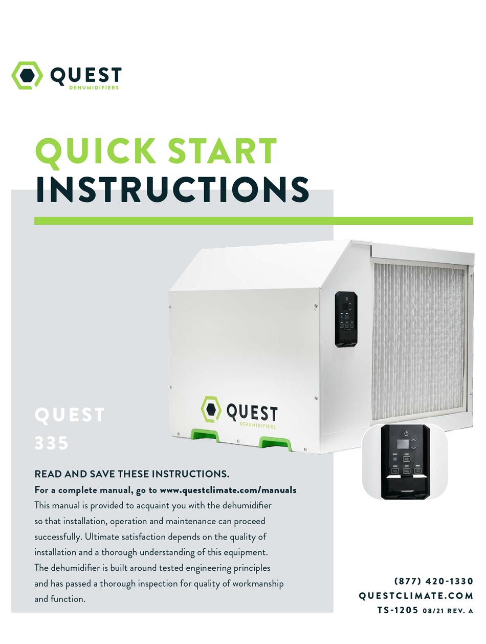 QUEST ENGINEERING 335 QUICK START INSTRUCTIONS Pdf Download ManualsLib