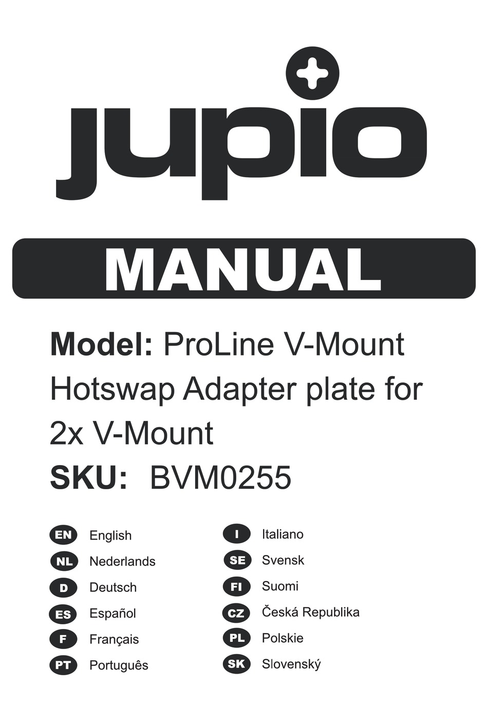 Jupio Proline V Mount Hotswap Manual Pdf Download Manualslib