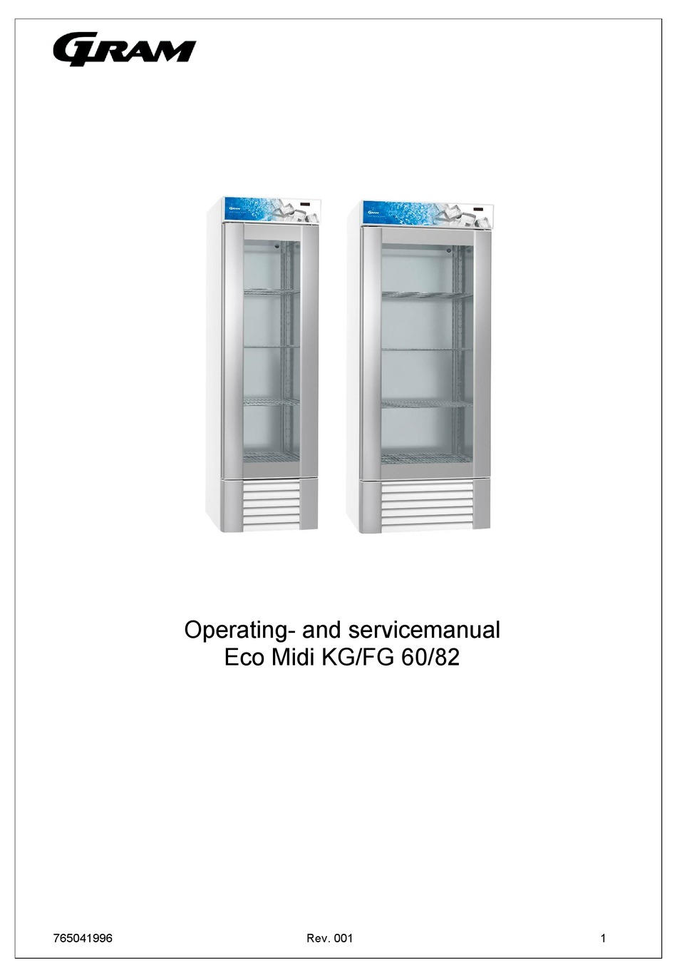 GRAM ECO MIDI KG 60 OPERATING AND SERVICE MANUAL Pdf Download | ManualsLib