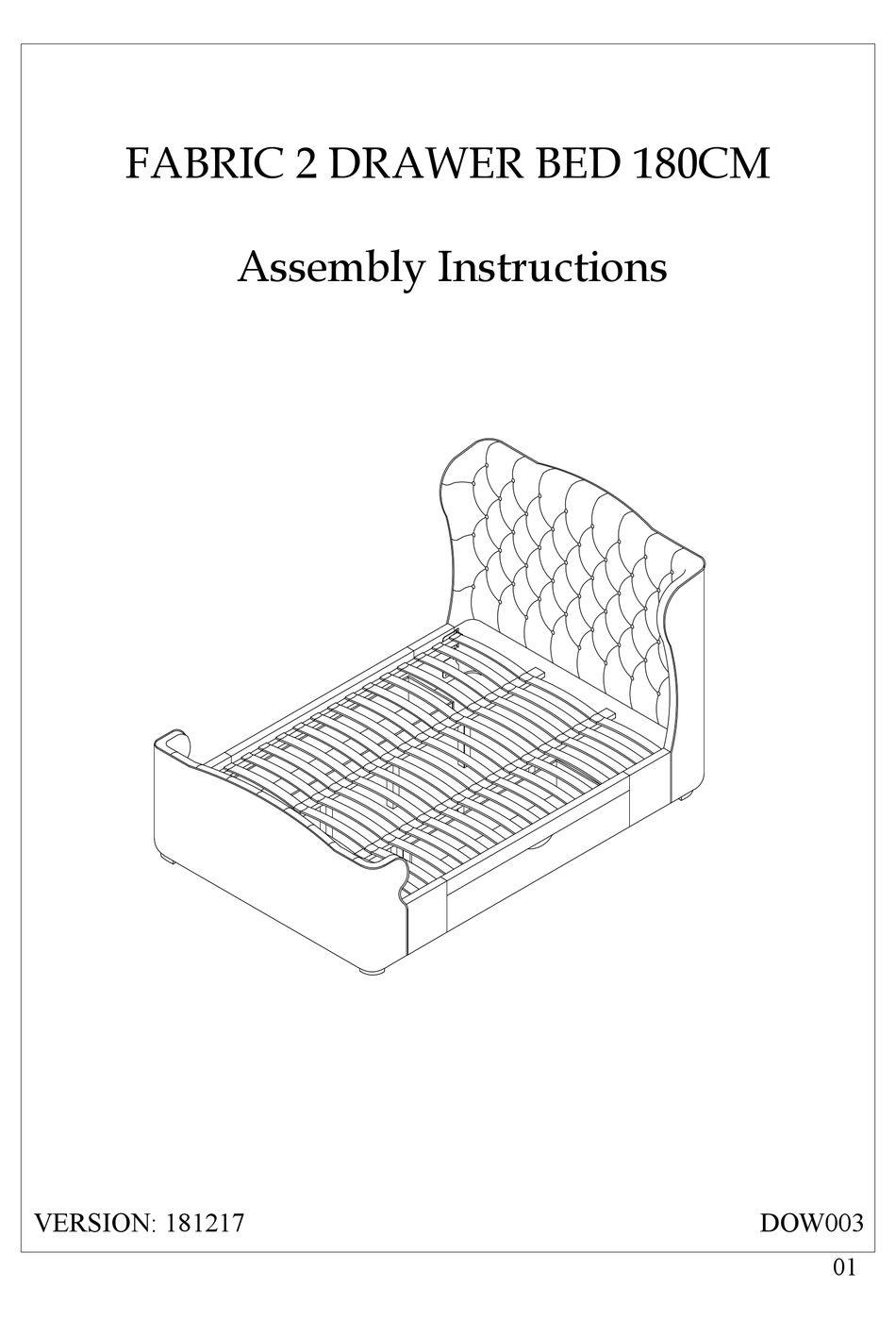JULIAN BOWEN DOWNTON VELVET DOW003 ASSEMBLY INSTRUCTIONS MANUAL Pdf