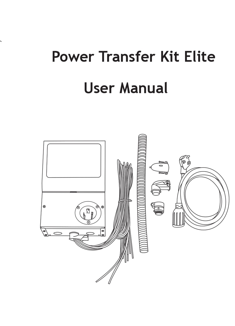 NATURE'S GENERATOR POWER TRANSFER KIT ELITE USER MANUAL Pdf Download