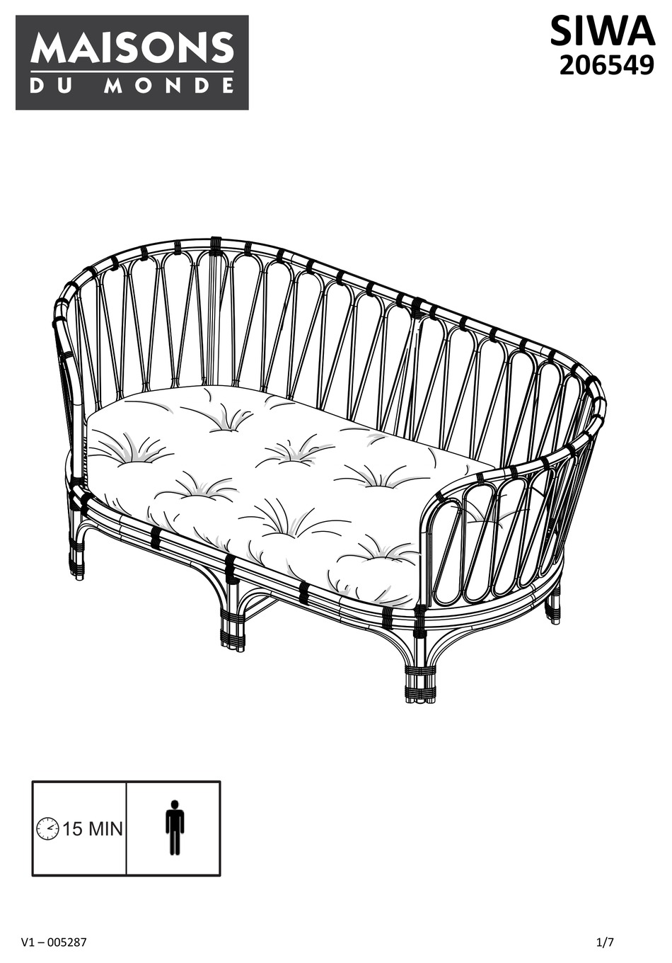 MAISONS DU MONDE SIWA 206549 MANUAL Pdf Download ManualsLib