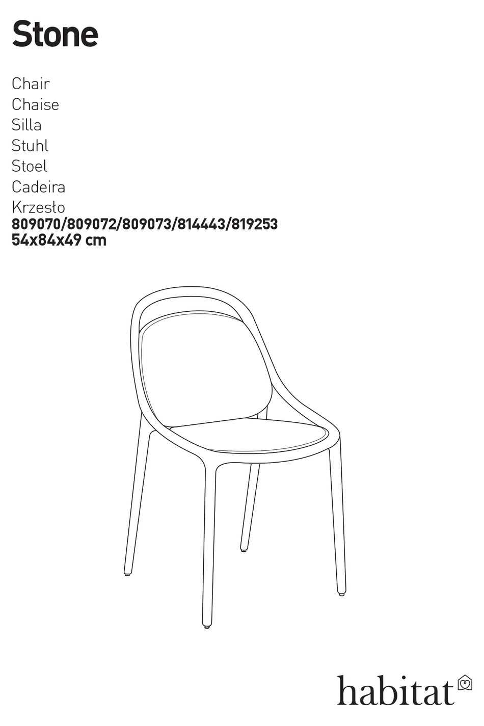 HABITAT STONE 809070 MANUAL Pdf Download ManualsLib