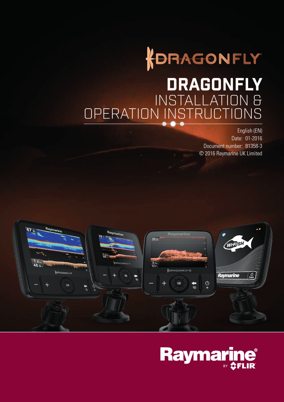 Flir Raymarine Dragonfly Installation Operation Instructions Pdf