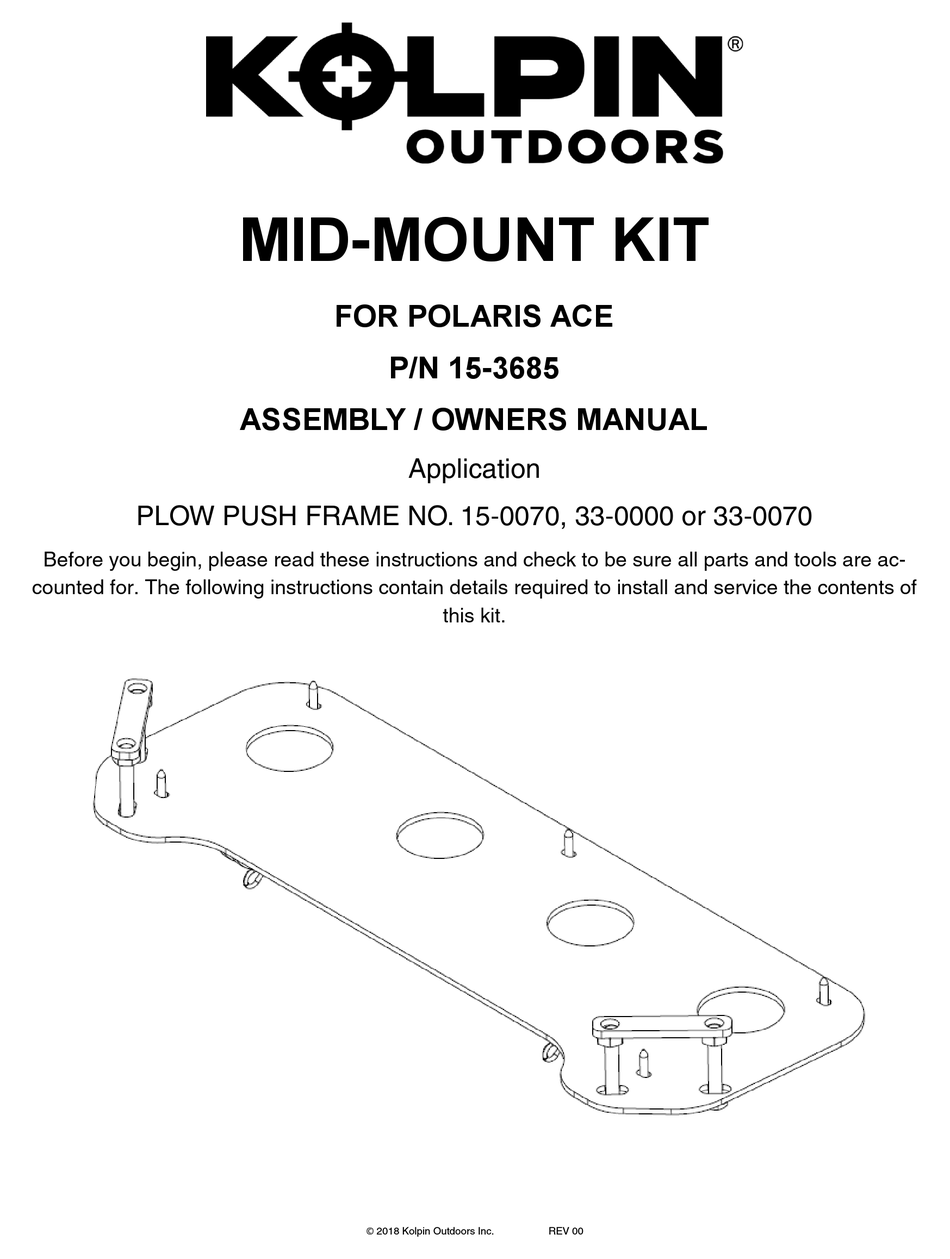 KOLPIN OUTDOORS 150070 ASSEMBLY & OWNERS MANUAL Pdf Download ManualsLib