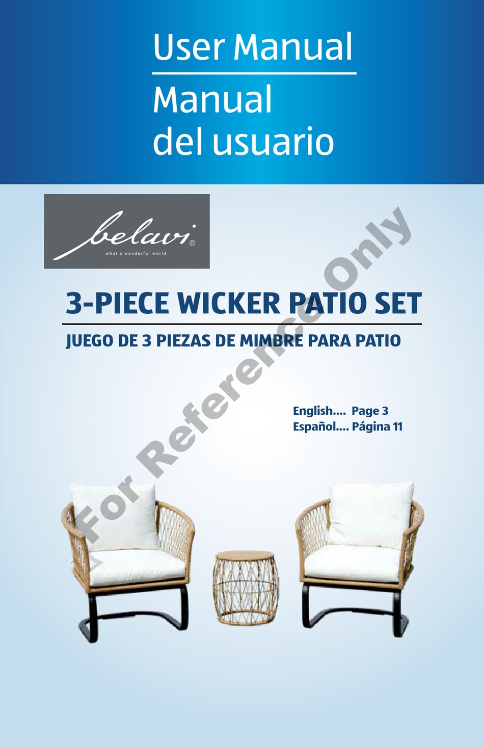 BELAVI 2263422 USER MANUAL Pdf Download ManualsLib