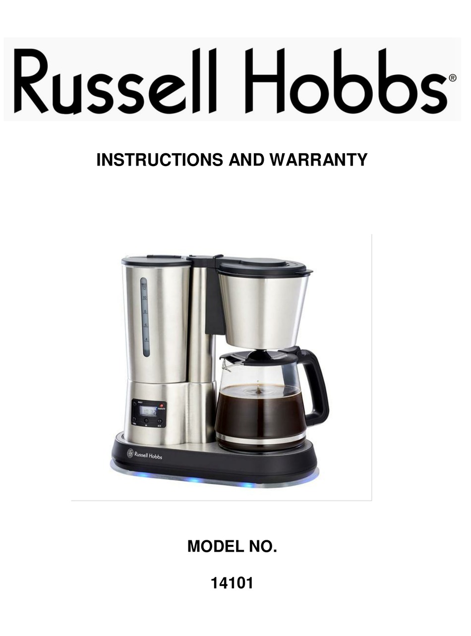 RUSSELL HOBBS 14101 INSTRUCTIONS AND WARRANTY Pdf Download ManualsLib