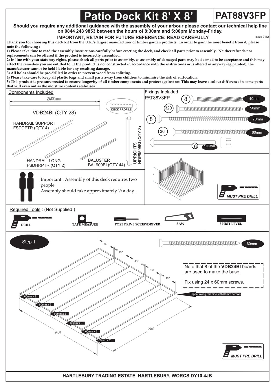 ARGOS PAT88V3FP ASSEMBLY INSTRUCTIONS Pdf Download ManualsLib