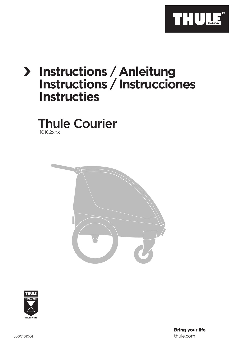 THULE COURIER 10102 SERIES INSTRUCTIONS MANUAL Pdf Download | ManualsLib