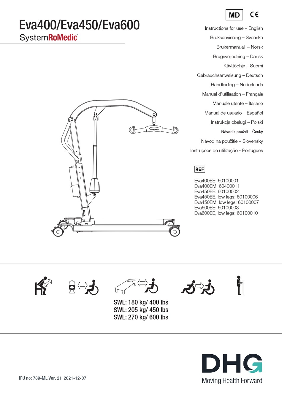 dhg-systemromedic-eva400-instructions-for-use-manual-pdf-download