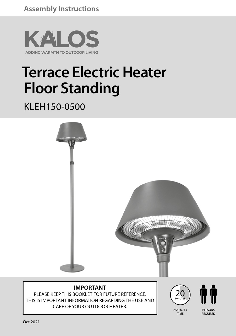 KETTLER KALOS KLEH1500500 ASSEMBLY INSTRUCTIONS MANUAL Pdf Download