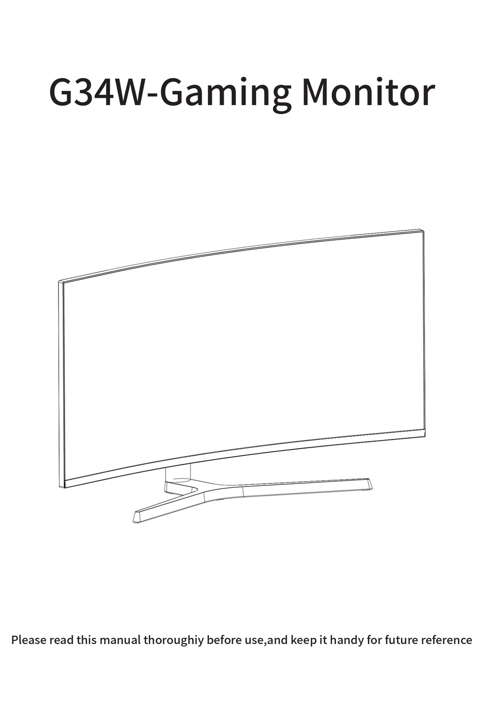 IDEA DISPLAY OG34RWA165HZ MANUAL Pdf Download ManualsLib