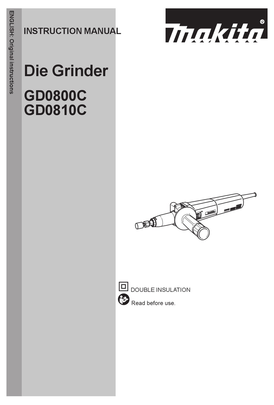 MAKITA GD0800C INSTRUCTION MANUAL Pdf Download ManualsLib