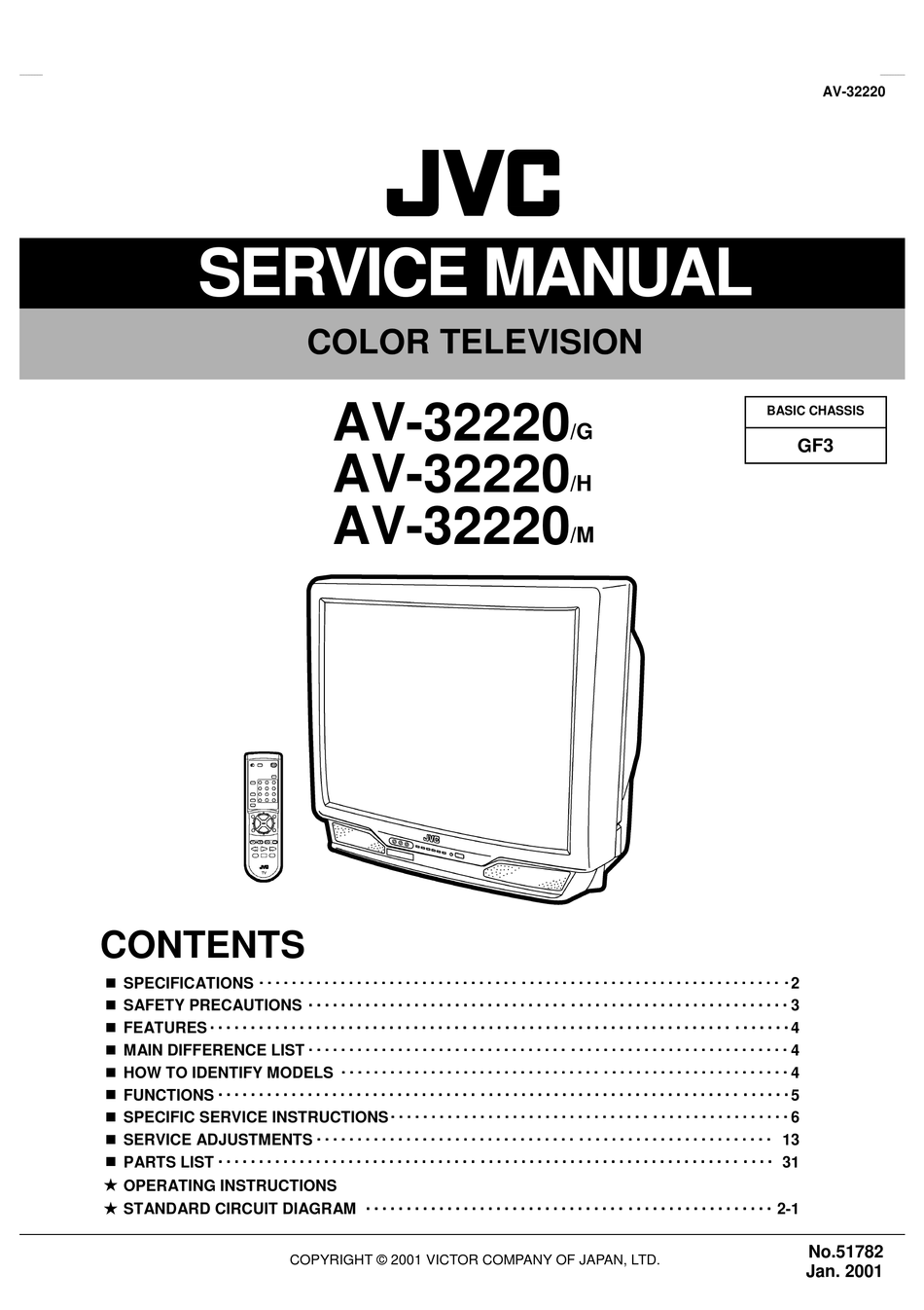 JVC AV-32220/G SERVICE MANUAL Pdf Download | ManualsLib