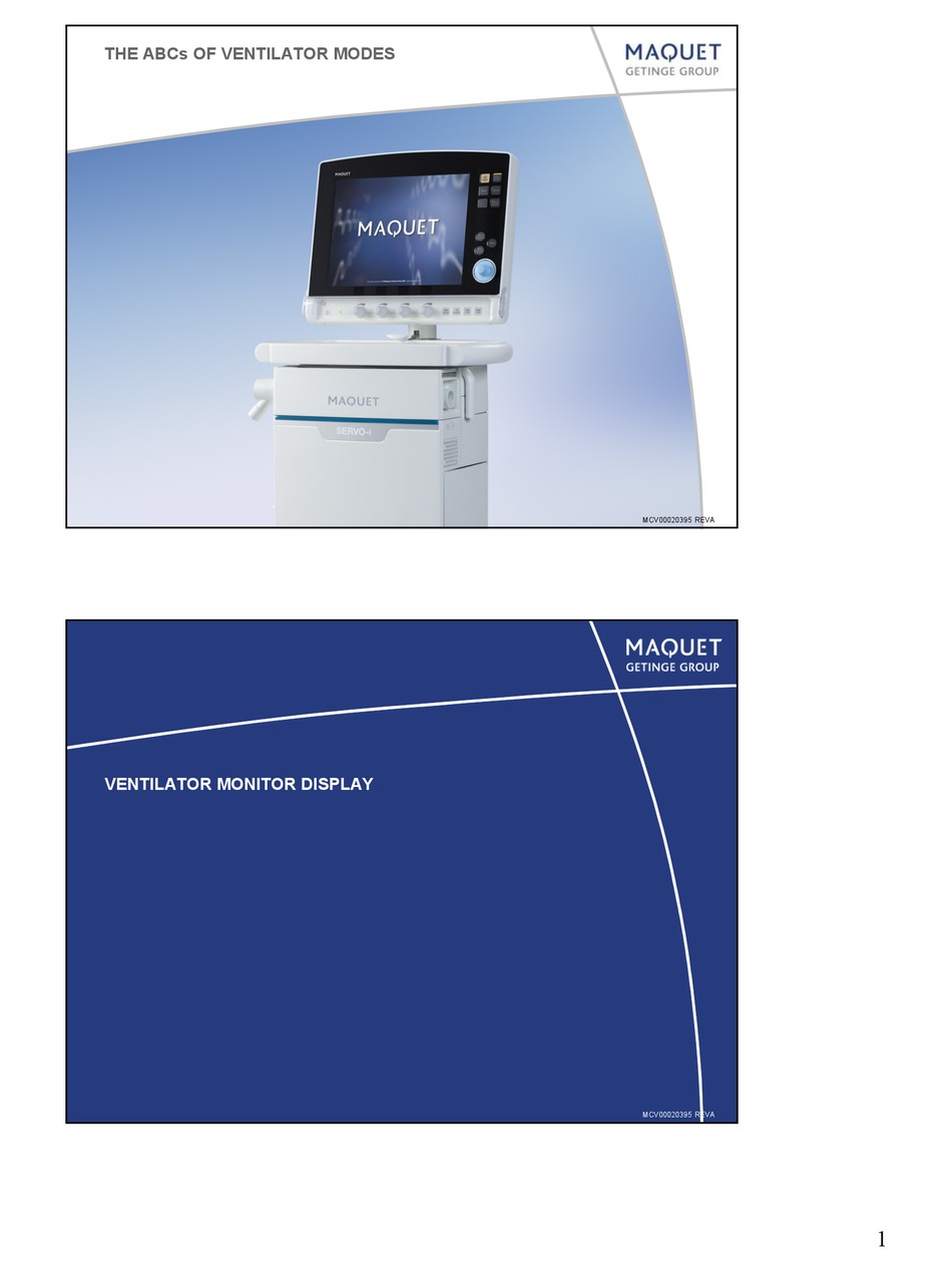 MAQUET SERVOI USER MANUAL Pdf Download ManualsLib