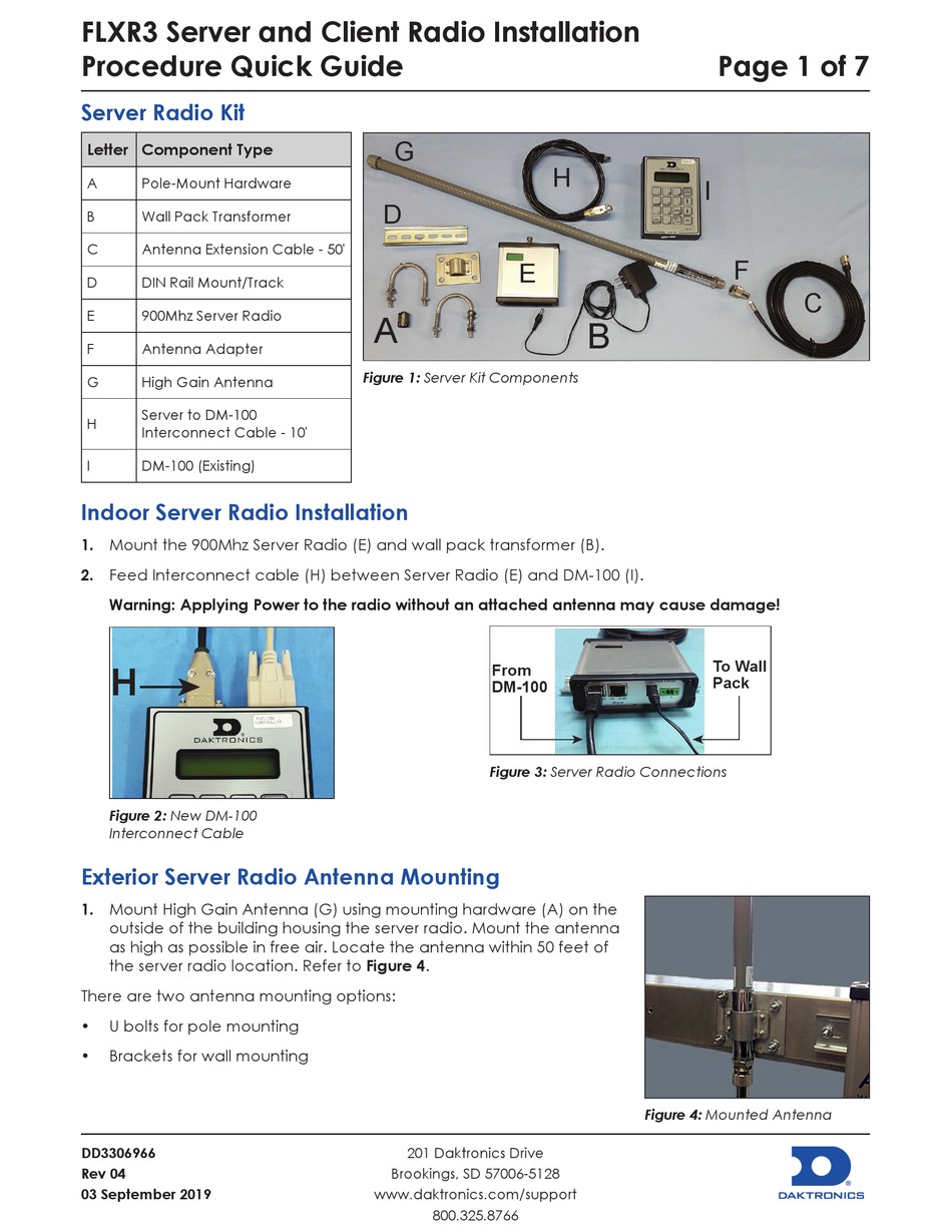 DAKTRONICS FLXR3 INSTALLATION PROCEDURE Pdf Download ManualsLib