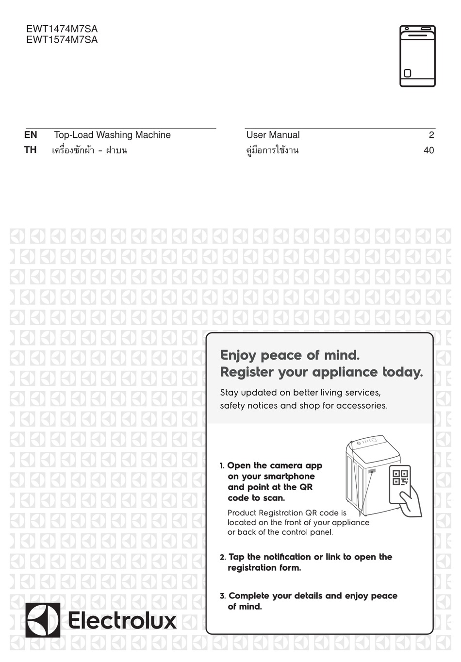 ELECTROLUX DV430FHM-NN1 USER MANUAL Pdf Download | ManualsLib