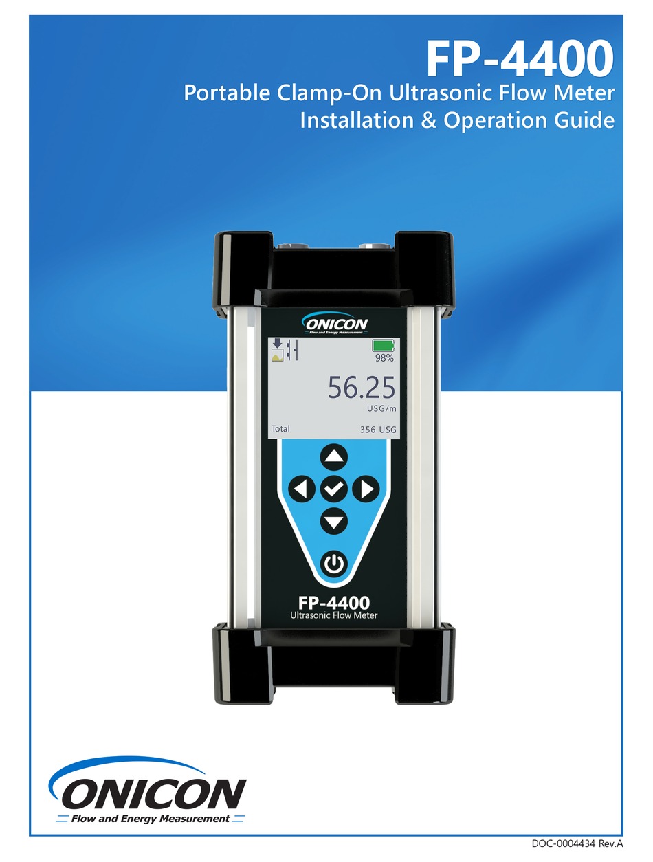 ONICON FP4400 INSTALLATION & OPERATION MANUAL Pdf Download ManualsLib
