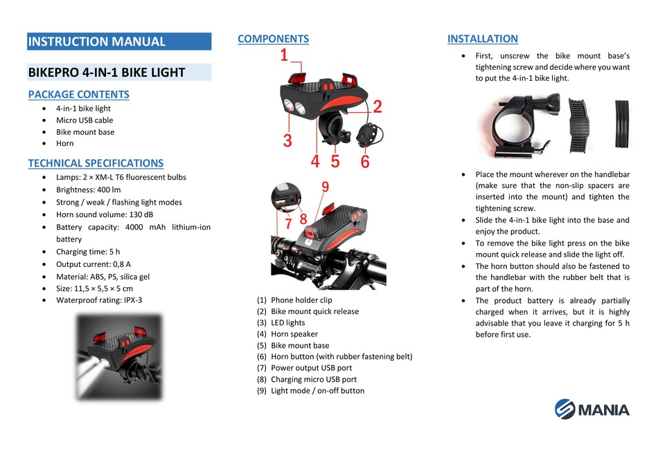 dynamix exercise bike user manual