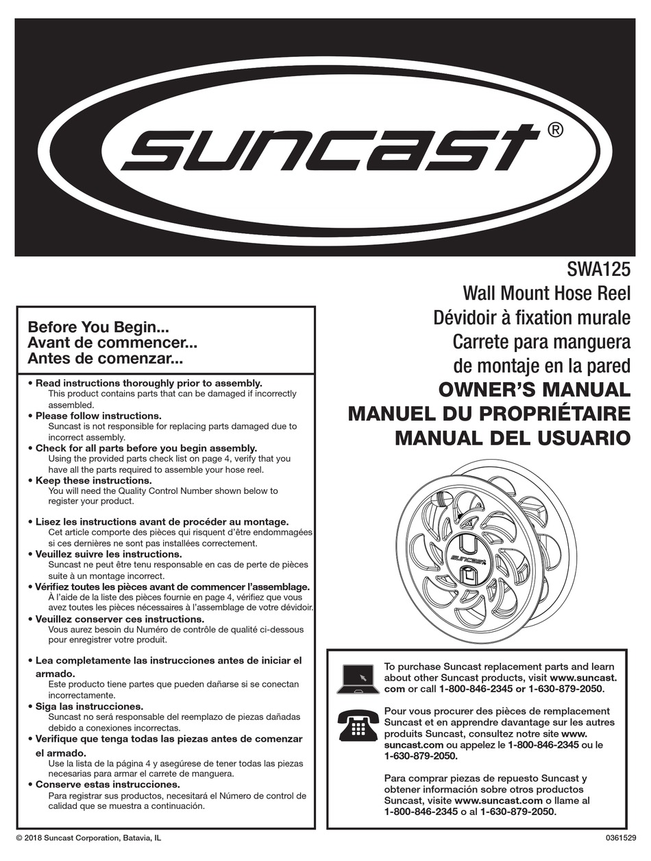 SUNCAST SWA OWNER S MANUAL Pdf Download ManualsLib