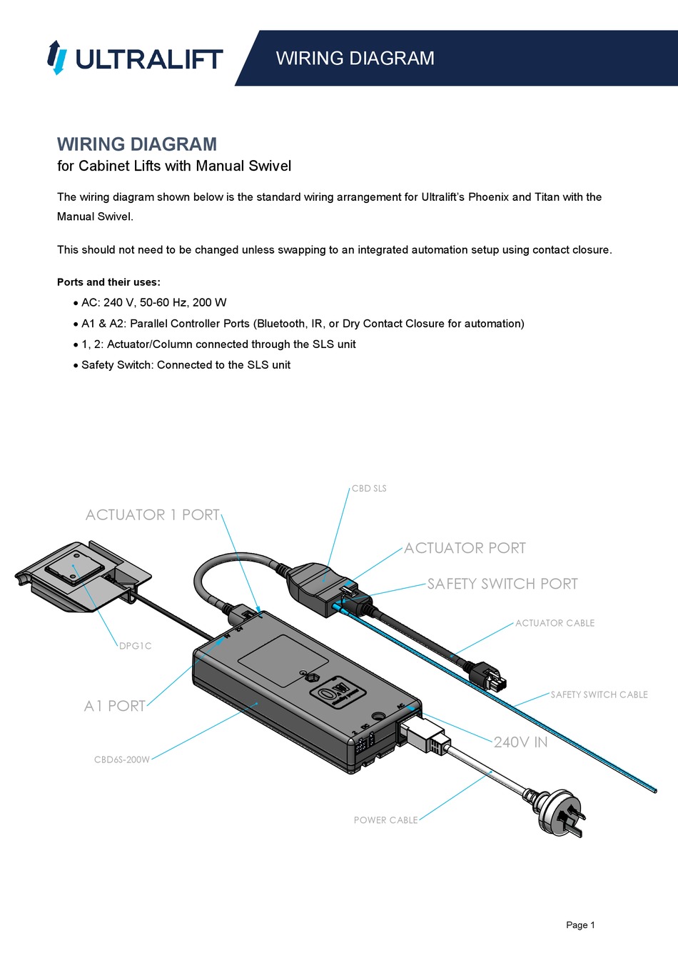 ULTRALIFT PHOENIX WIRING DIAGRAM Pdf Download ManualsLib