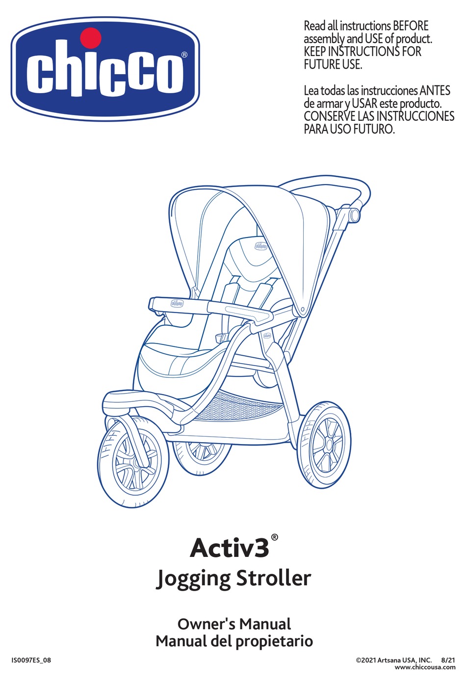 CHICCO ACTIV3 OWNER