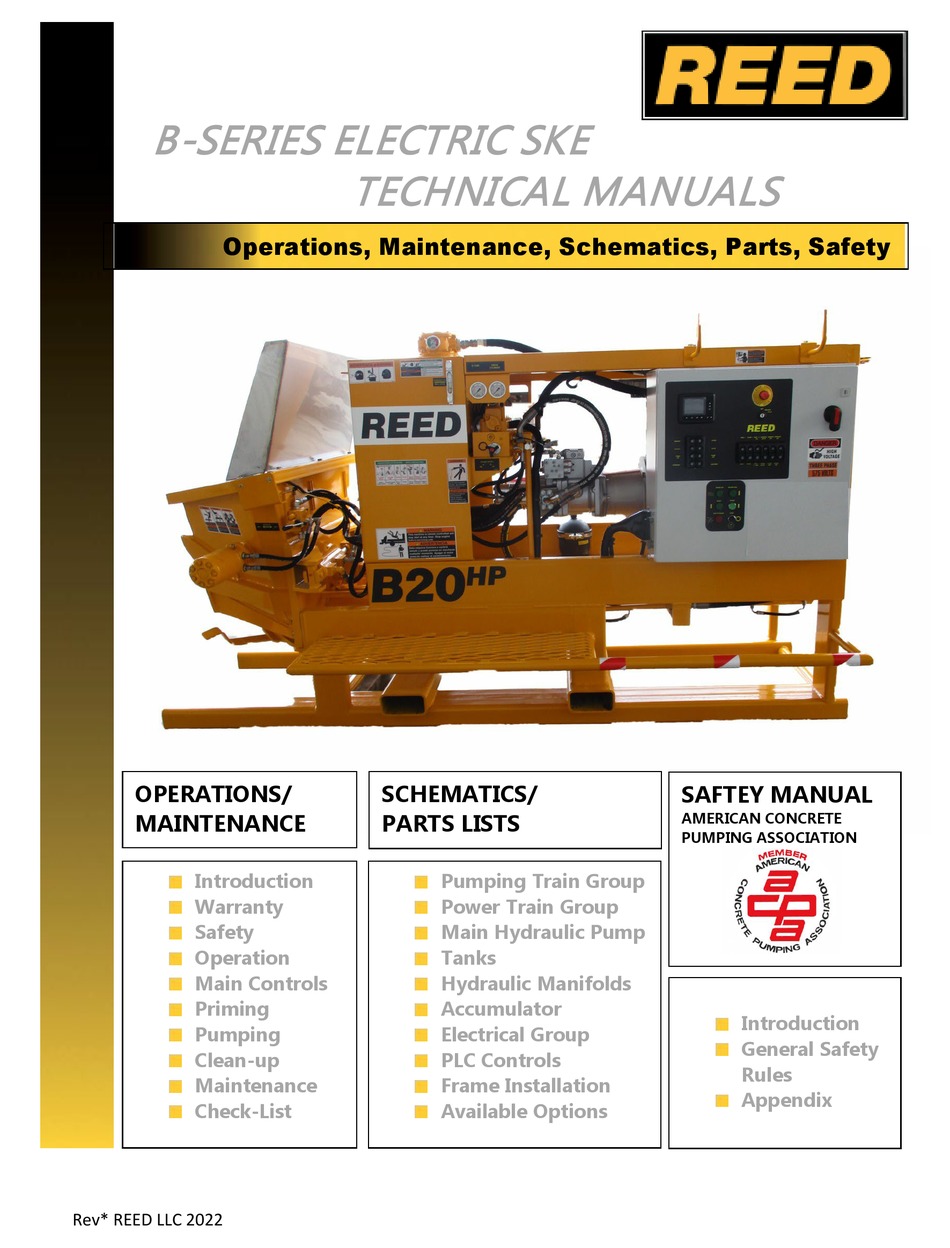 REED B SERIES TECHNICAL MANUAL Pdf Download | ManualsLib