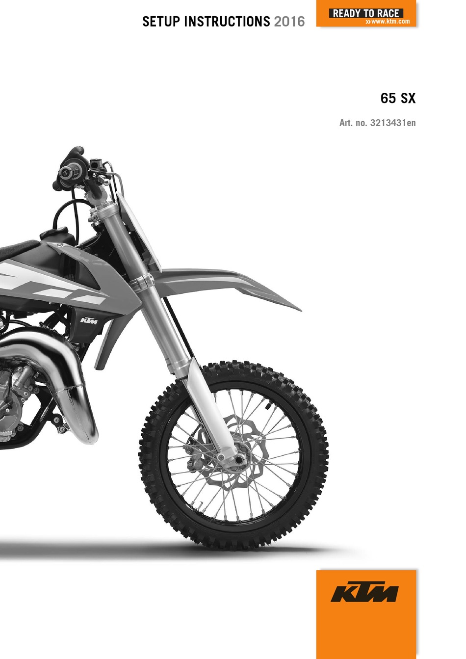 KTM 65 SX 2016 SETUP INSTRUCTIONS Pdf Download ManualsLib