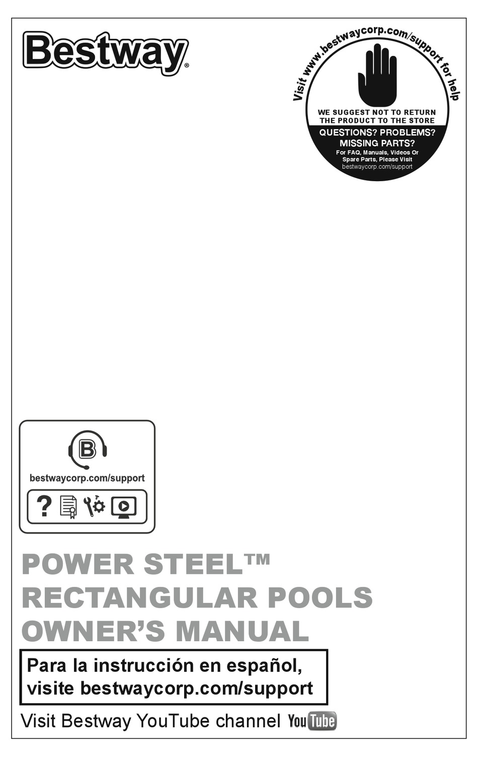 BESTWAY POWER STEEL B56631 OWNER'S MANUAL Pdf Download ManualsLib