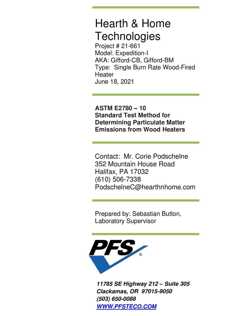 HEARTH AND HOME TECHNOLOGIES EXPEDITIONI MANUAL Pdf Download ManualsLib