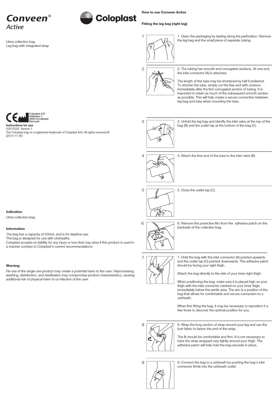 COLOPLAST CONVEEN ACTIVE HOW TO USE Pdf Download | ManualsLib