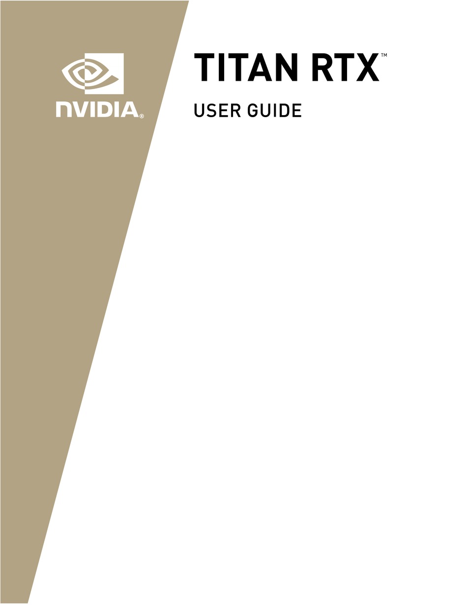 nvidia-titan-rtx-user-manual-pdf-download-manualslib