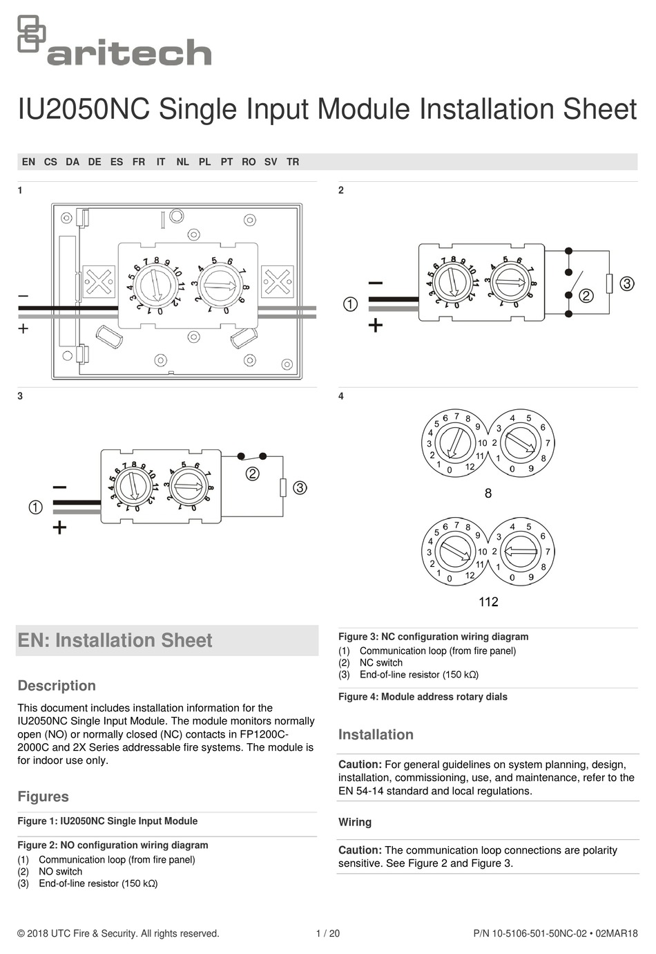 ARITECH IU2050NC INSTALLATION SHEET Pdf Download ManualsLib