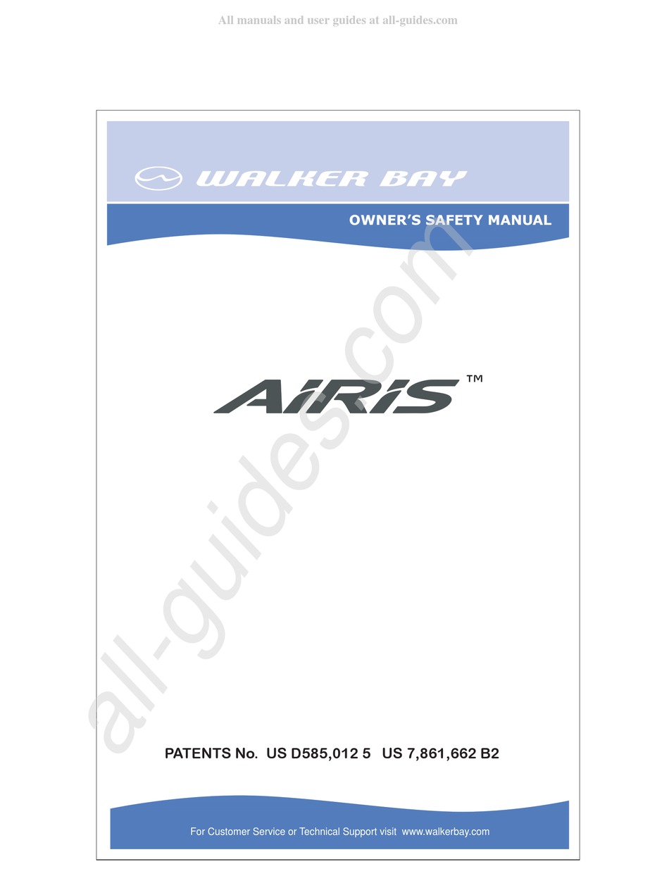 WALKER BAY AIRIS SPORT OWNERS & SAFETY MANUAL Pdf Download ManualsLib