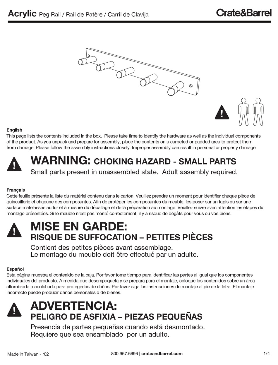 crate-barrel-acrylic-assembly-instructions-pdf-download-manualslib